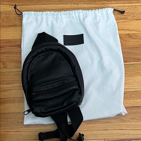 Alexander Wang Handbags - ALEXANDER WANG mini black leather backpack